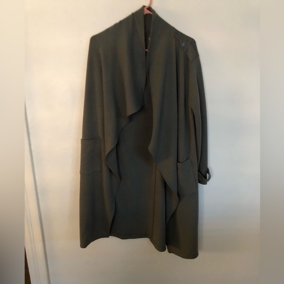 Nwt BB DAKOTA X STEVE MADDEN BB Dakota Trench Revolution Waterfall Lapel Knit Co - Picture 14 of 15